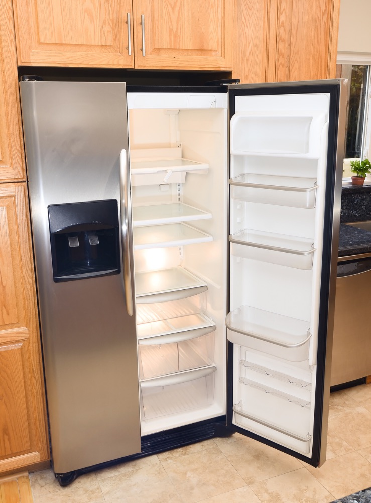 Emptied out: It's best to clear out your fridge and put your food items into eskies before the movers arrive.